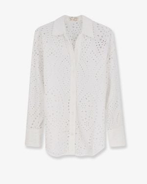 MC2 Saint Barth Shirt Cristal Broderie Anglaise - White