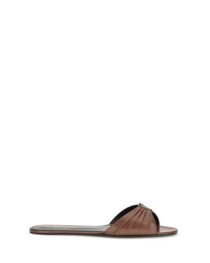 Saint Laurent Babylone Mules Aesthetic - Brown