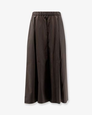 Aspesi Mia Taffeta Skirt - Brown