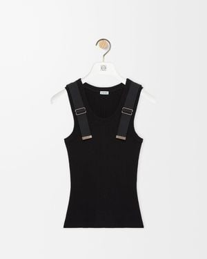 Loewe Cotton Tank Top - Black