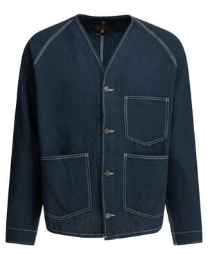 Beams Plus Engineer Cotton Denim Jacket - Blue