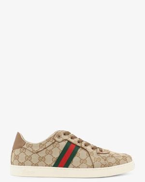 Gucci Gg Canvas Sneakers - Natural