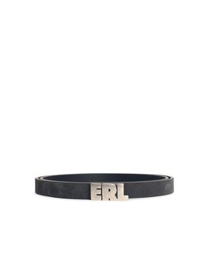 ERL Suede Belt - White