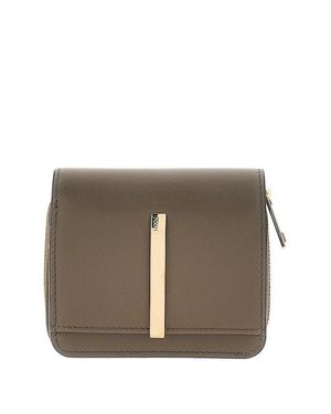 Tod's Leather Small Bi-Fold Wallet - Grey