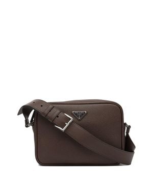 Prada Leather Crossbody Bag - Brown