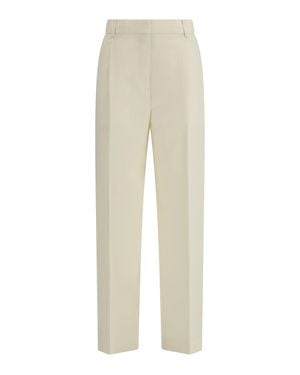 TOTEME Straight Trousers - Natural