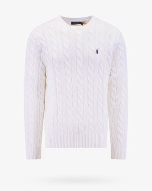 Polo Ralph Lauren Cable Knit Jumper - White