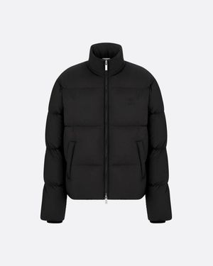 Dior Icon" Quilted And Hoode Down Jacket - Black