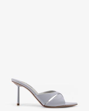 Le Silla Shirley Patent Leather Sandals - White