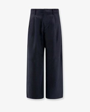 Tonywack Loose Fit Cotton Trousers - Blue
