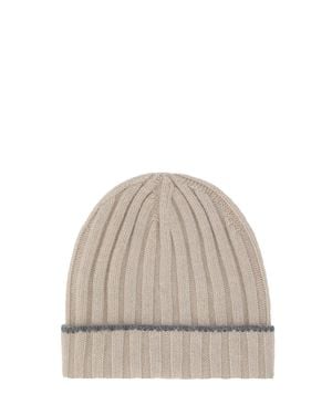 Brunello Cucinelli Beanie Hat - Natural