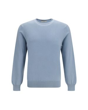 Piacenza Cashmere Crewneck Sweater - Blue