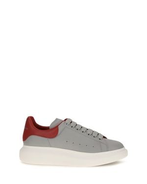 McQueen Leather Trainers - White