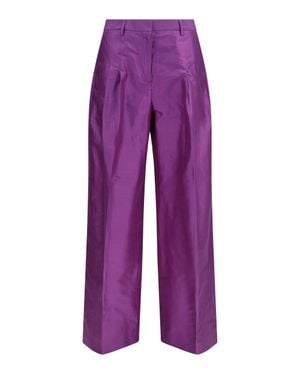 Sara Roka Trousers Charlene Silk - Purple