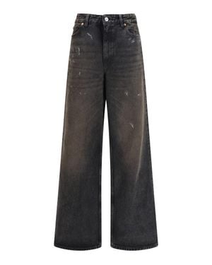 Our Legacy Full Cut Nebula Wash Jeans - Black