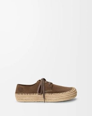Loewe Rio Lace Up Shoes - Brown