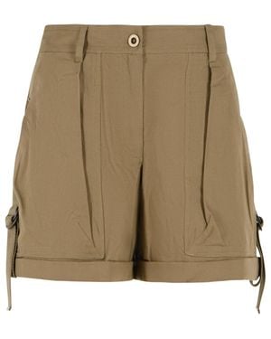 Isabel Marant 'Boniza' 'Kaki' Cotton Shorts - Natural