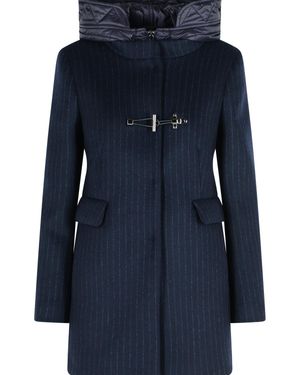 Fay Wool Blend Coat - Blue