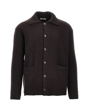 Piacenza 1733 Virgin Wool Cardigan - Black