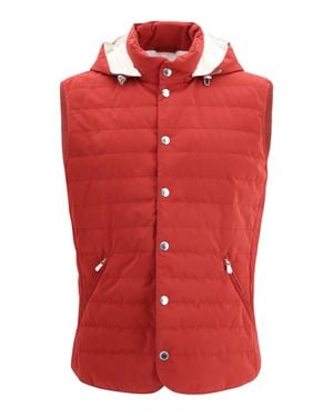 Brunello Cucinelli Sporty Down Jacket - Red