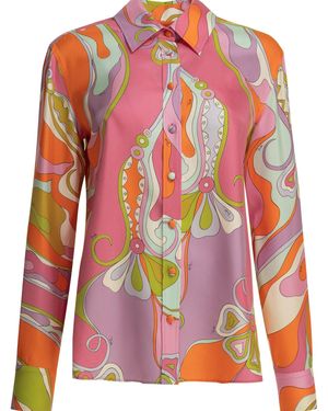 PUCCI "Orchidee" Casual Shirt - Pink
