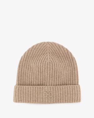 Celine Triomphe Cashmere Hat - Natural