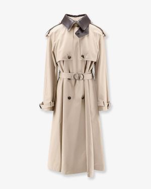 Dior Dior Cotton And Silk Trench - Natural