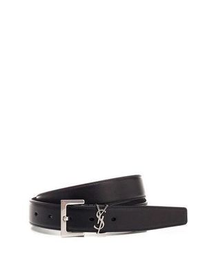Saint Laurent Monogram Belt - White