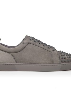 Christian Louboutin Louis Jr Spikes Canopy Trainers - Grey