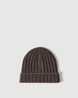 Brunello Cucinelli Cashmere Beanie - Brown