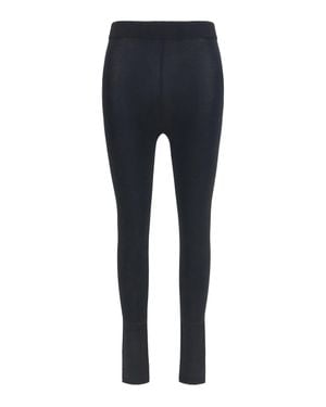 Balenciaga High-Rise Leggings - Blue