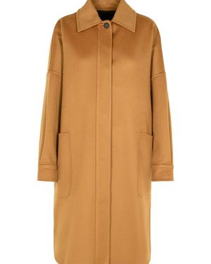 Max Mara 'Baruffa' Cashmere Coat - Orange