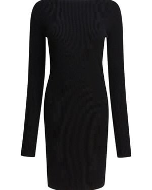Rick Owens Sheath Dress With Long Sleeves - Black