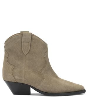 Isabel Marant "Dewina" Cowboy Boots - Natural