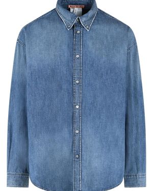 Acne Studios Medium Organic Cotton Shirt - Blue