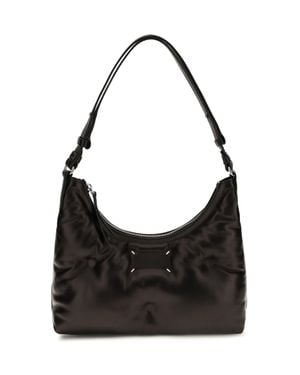 Margiela Small Glam Slam Hobo Shoulder Bag - Black