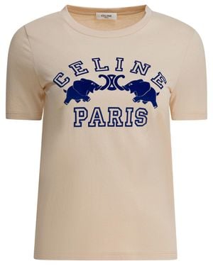Celine Cotton T-Shirt - Natural