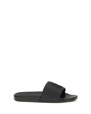 Moncler Rubber Slippers Basile - White