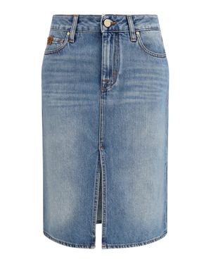 Jacob Cohen Denim Midi Skirt - Blue