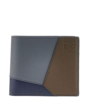 Loewe 'Puzzle' Leather Bi-Fold Wallet - Gray