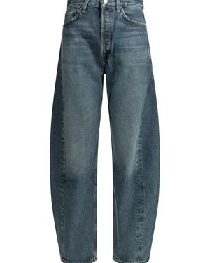 Agolde Luna Pieced Wide-Leg Jeans - Blue