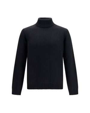 Roberto Collina Turtleneck Wool Jumper - Blue