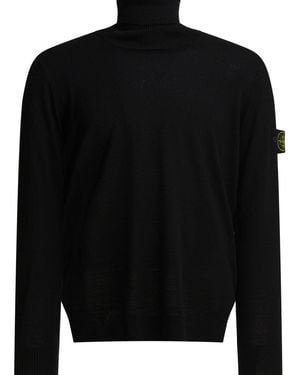 Stone Island Knitwear Virgin Wool - Black