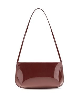 Faune Bra Brushed Leather Shoulder Bag Coulis - Purple