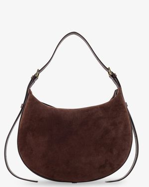 Atp Atelier Liveri Suede Shoulder Bag - Brown