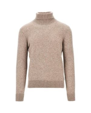 Piacenza 1733 Cashmere-Blend Turtleneck Jumper - Natural