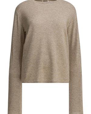 AURALEE Cashmere Crewneck Jumper - Natural
