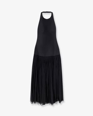 Rohe Dress Pleated Long - Black