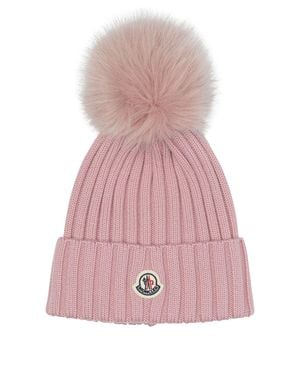 Moncler Tricot Beanie - Pink