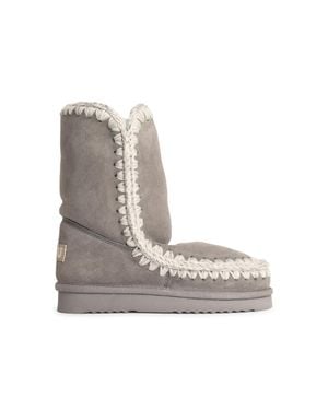 Mou Eskimo 24 Suede Ankle Boots - White